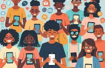 Diverse group of people engaging with social media, highlighting the concept of trending hashtags on Twitter