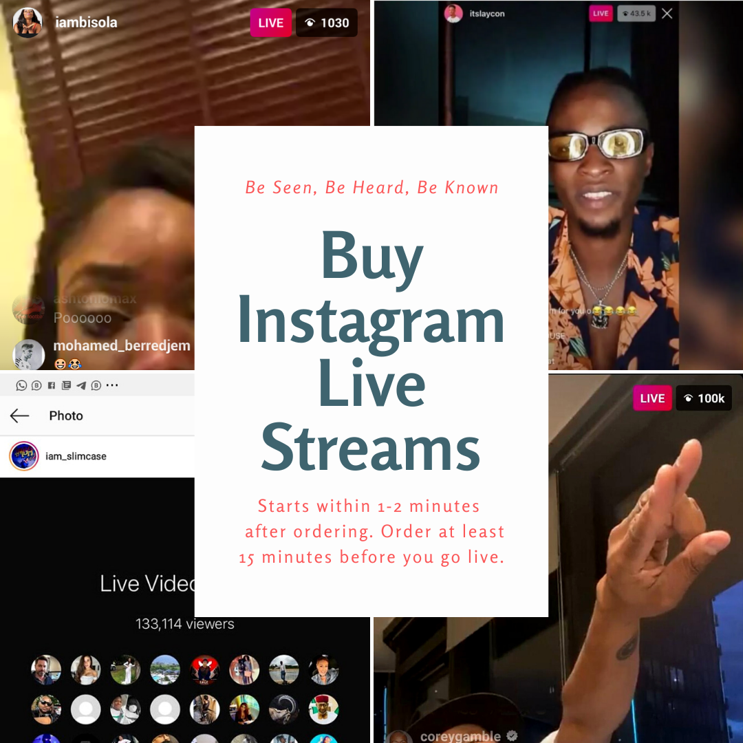 Buy Instant Instagram Live Video Views – (for 10-60 minutes)